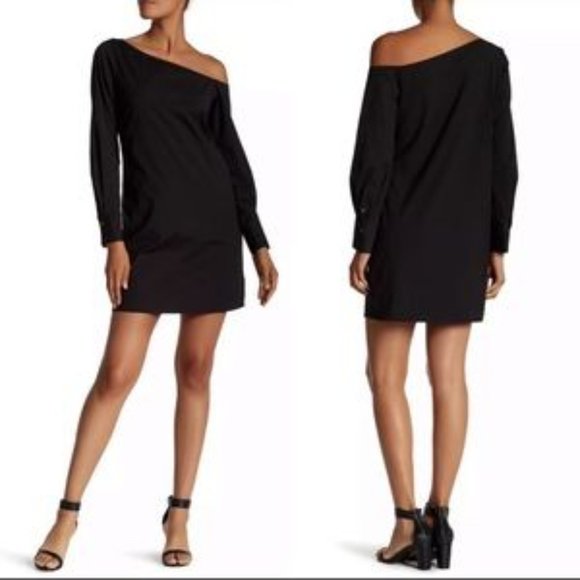 Theory Dresses & Skirts - EUC Theory "Ulrika" Black One-Shoulder Dress Size 6